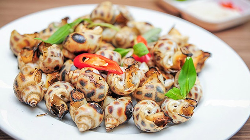 Ốc hương nướng