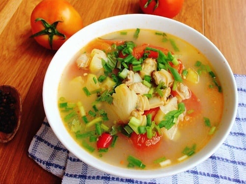 Canh chua ngao