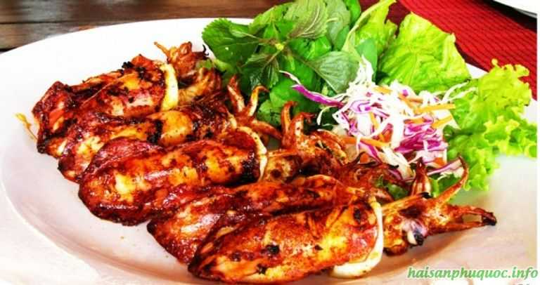 Mực trứng nướng